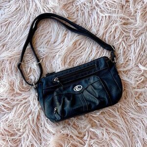 Black Leather Crossbody